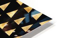 Gold Shimmer Triangle HD Metal print