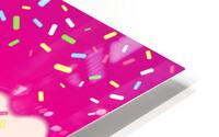 Dark Pink Waffle Drips HD Metal print