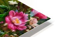 Floral Bunny HD Metal print