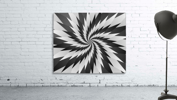 Sharp Swirl Art Wall Preview