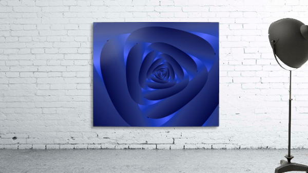Blue Rose Art Wall Preview