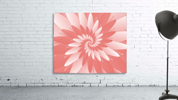 Spiral Flower Pattern Art Wall Preview