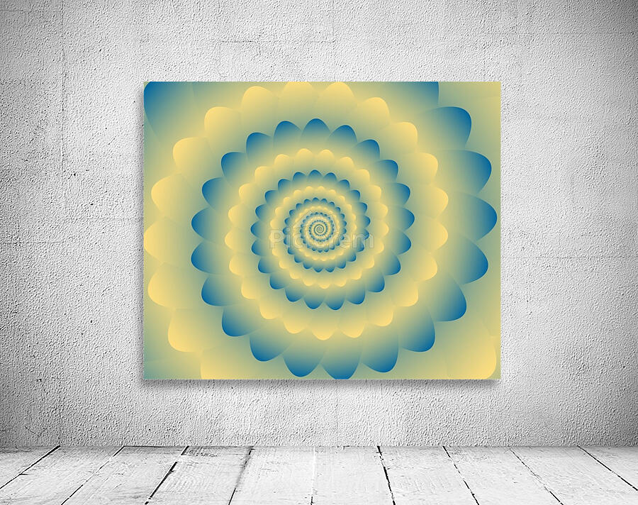 Fractal Flower Artwork Wall Preview