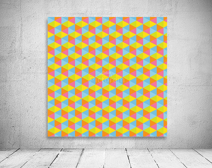 Hexagon Seamless Pattern Artwork Wall Preview