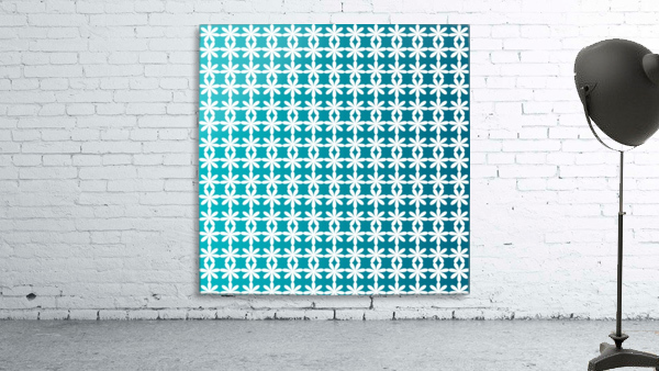 Floral Gradient Seamless Pattern Artwork Wall Preview