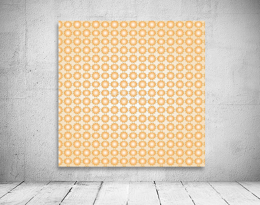 Orange Pattern Artwork Wall Preview