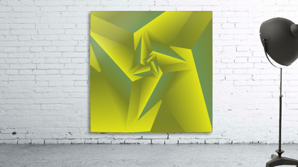 3D Triangle Pattern Art Wall Preview
