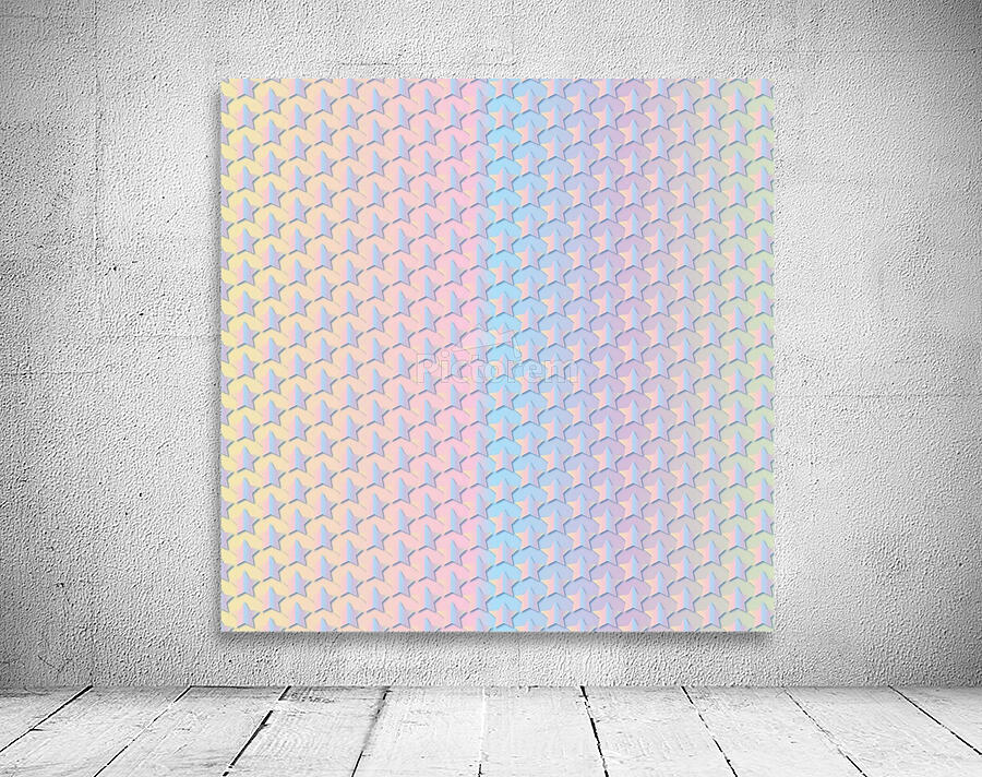 Multi color Star Pattern Wall Preview