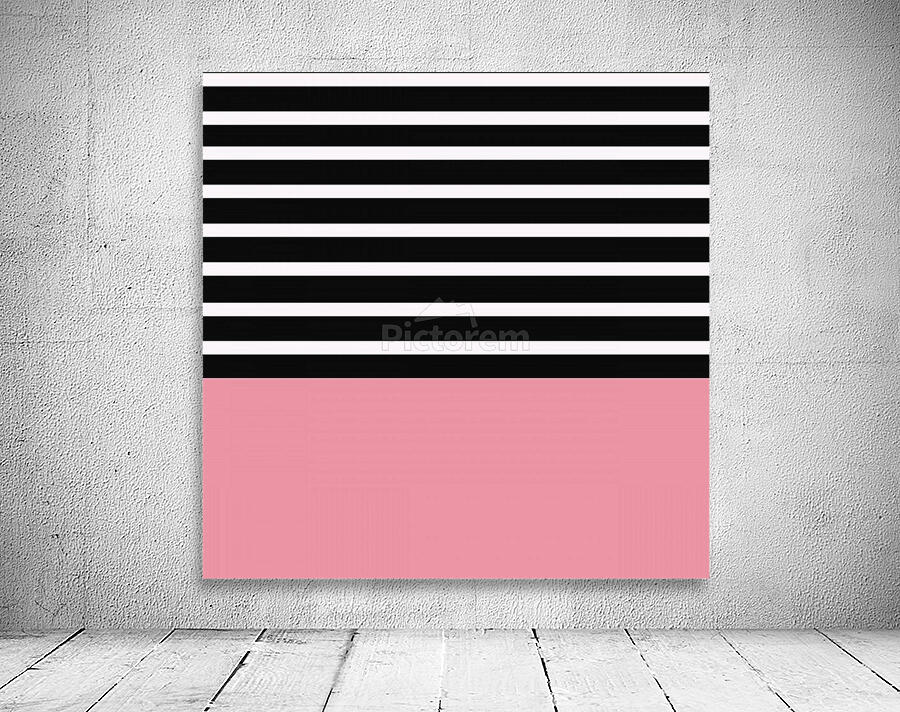 Black & White Stripes with Cherry Patch Wall Preview