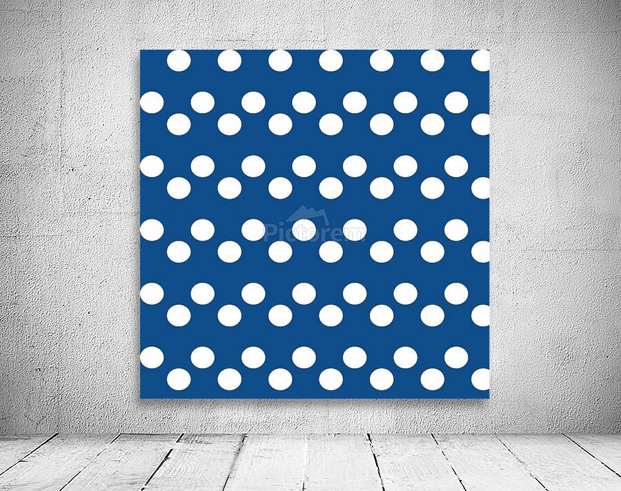 Dodger Blue Polka Dots Wall Preview