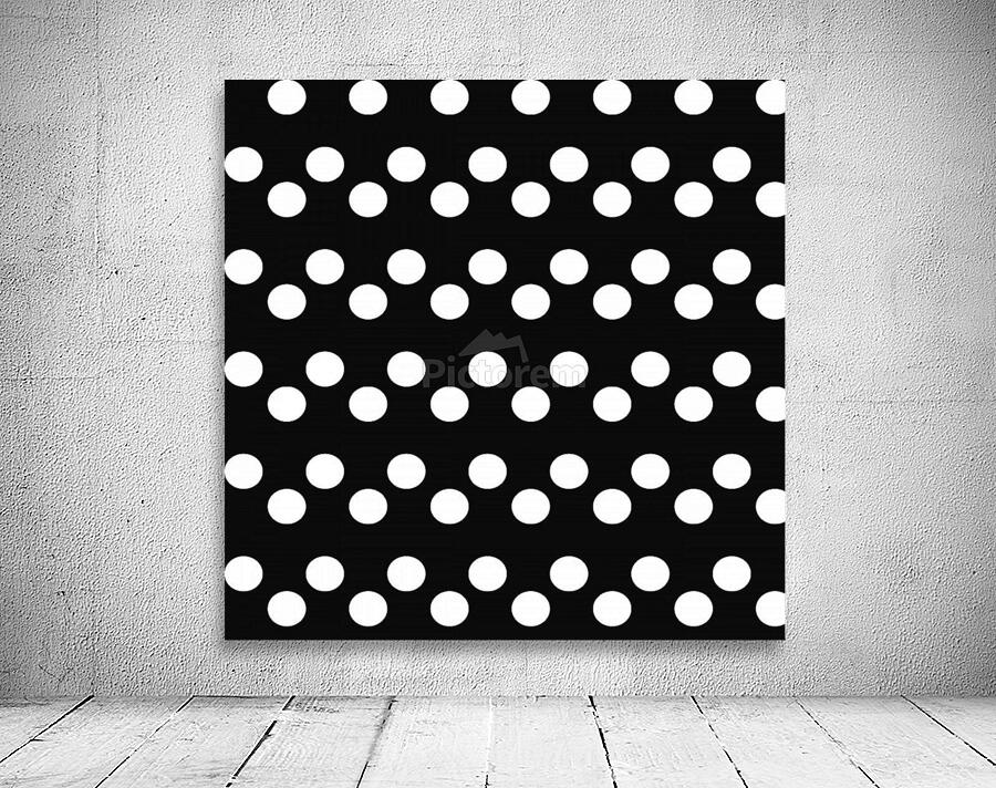 Black  White Dots Wall Preview