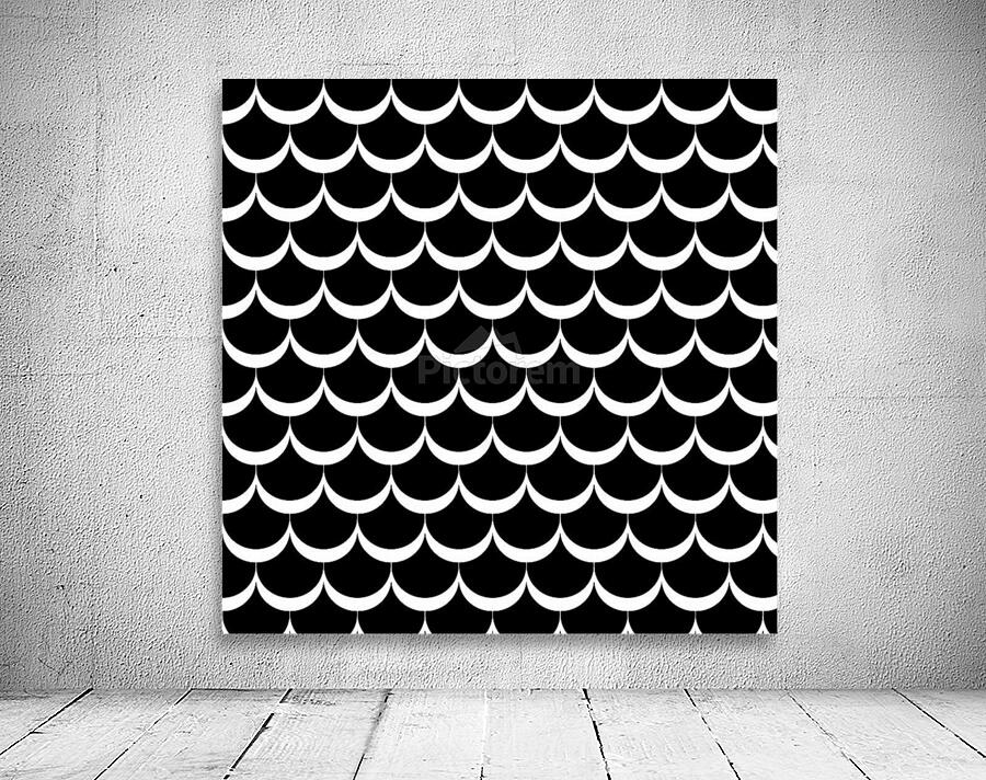 BLACK MERMAID PATTERN Wall Preview