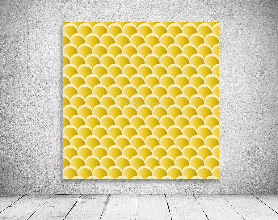 YELLOW MERMAID PATTERN Wall Preview