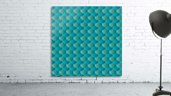 JADE MERMAID PATTERN Wall Preview