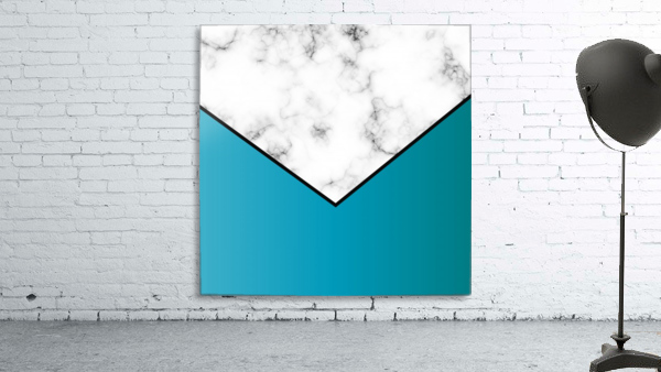 ABSTRACT TURQUOISE MODERN MARBLE Wall Preview