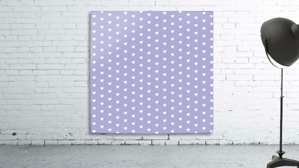 Blue Bell  Heart Shape Pattern Wall Preview