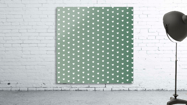 Foliage Heart Shape Pattern Wall Preview