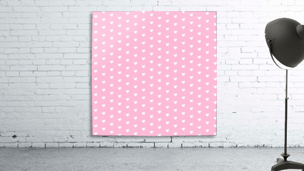 Cotton Candy Heart Shape Pattern Wall Preview