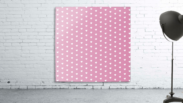 Pink Gradient Heart Shape Pattern Wall Preview
