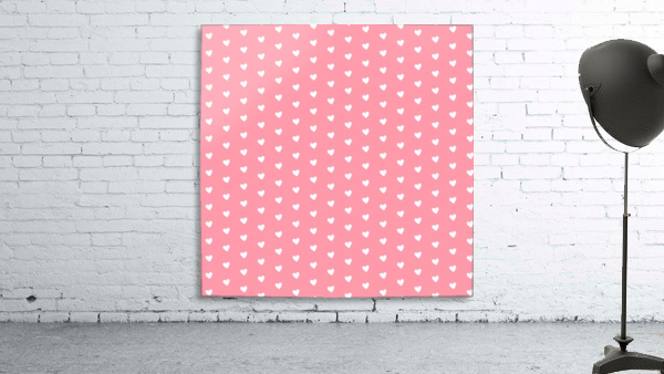 Salmon Heart Shape Pattern Wall Preview
