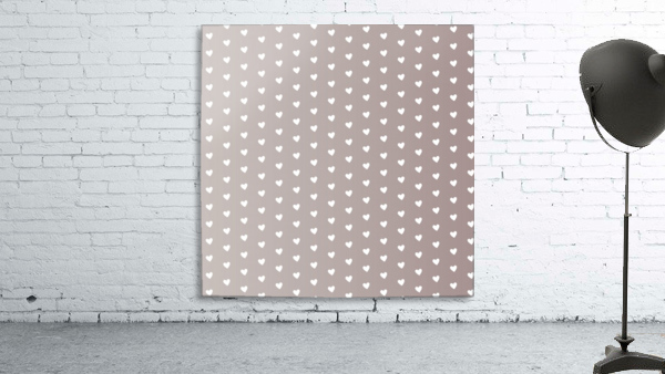 Tan Heart Shape Pattern Wall Preview