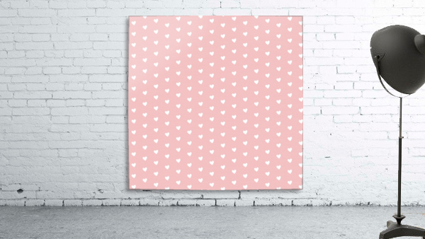 Tea Rose Heart Shape Pattern Wall Preview