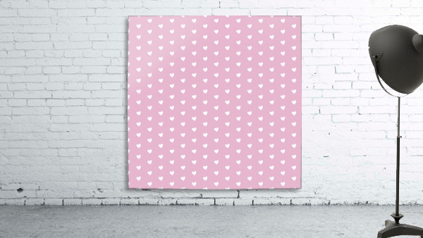Sweet Lilac Heart Shape Pattern Wall Preview