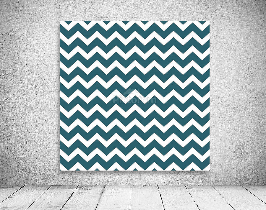 DARK TEAL CHEVRON Wall Preview