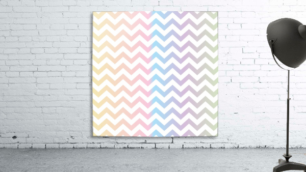 MULTICOLOR PASTEL CHEVRON Wall Preview