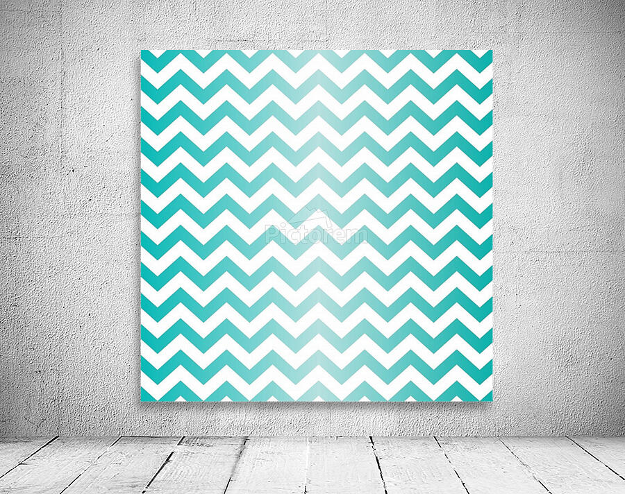 TURQUOISE CHEVRON Wall Preview