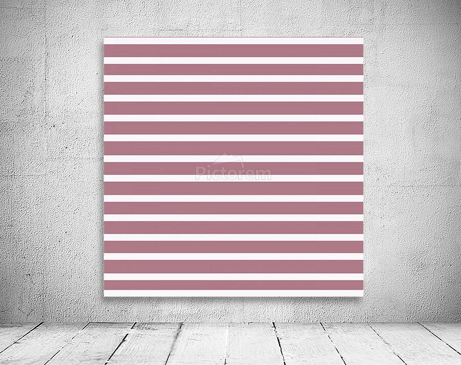 ROSY BROWN Stripes Wall Preview