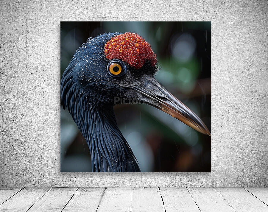 Red Crowned Crane Wall Preview