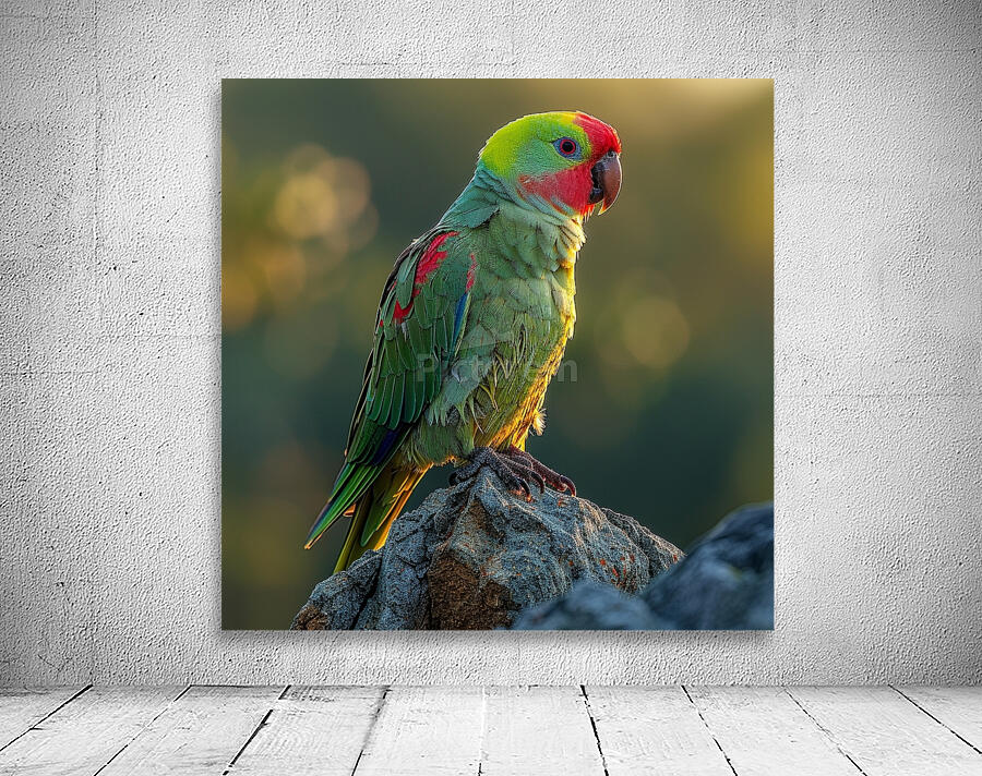 Graceful Parrot Wall Preview