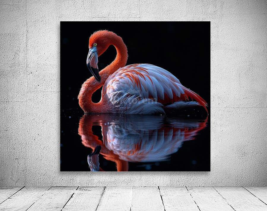 Charming Flamingo Wall Preview