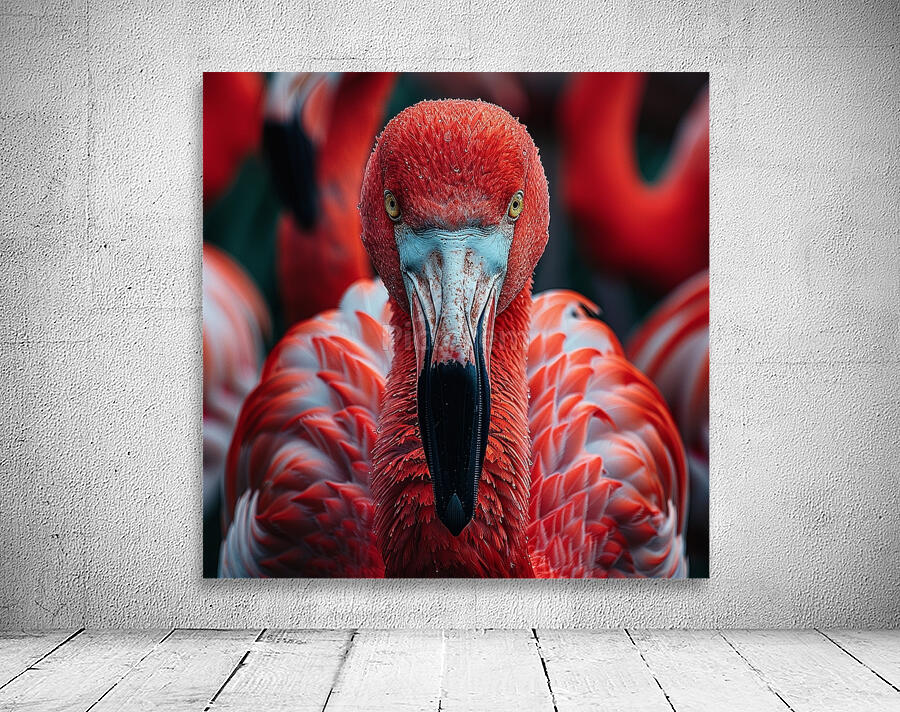 Vibrant Flamingo Wall Preview