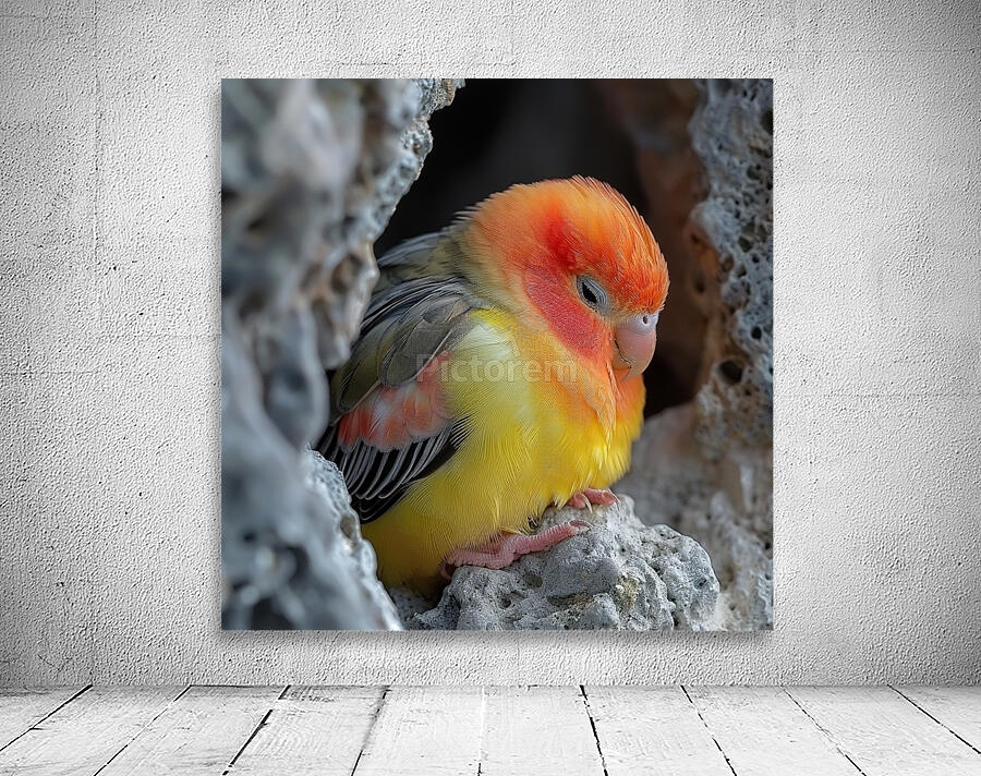 Sleepy Lovebird Wall Preview