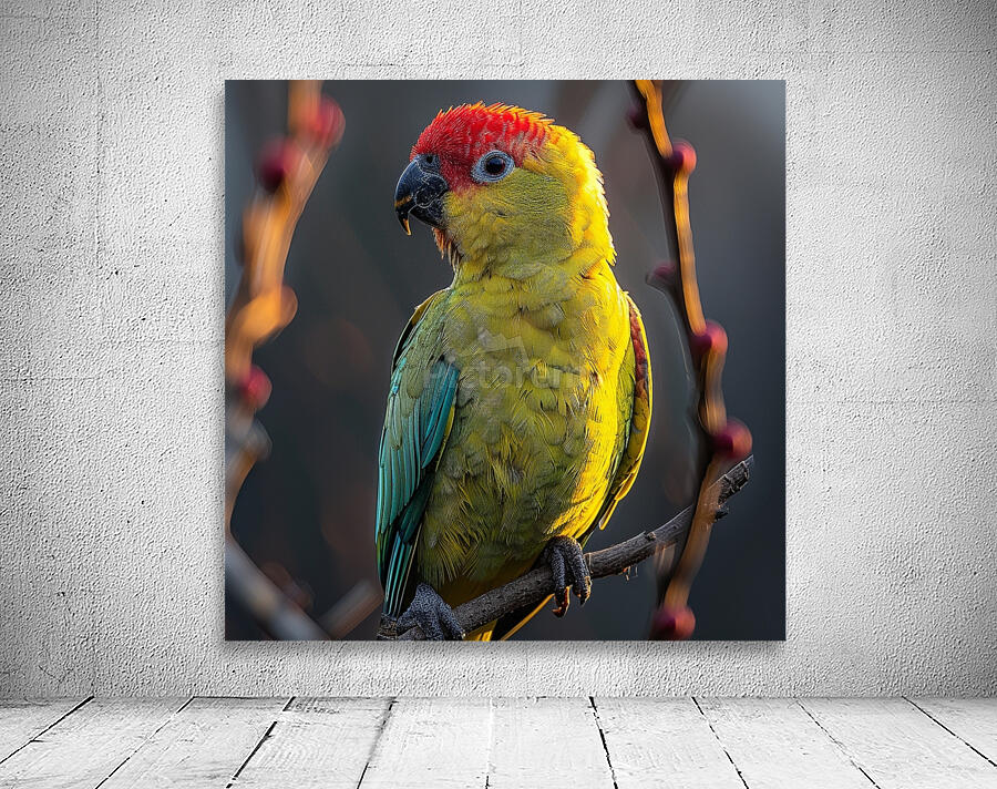 Bright Parrot Wall Preview