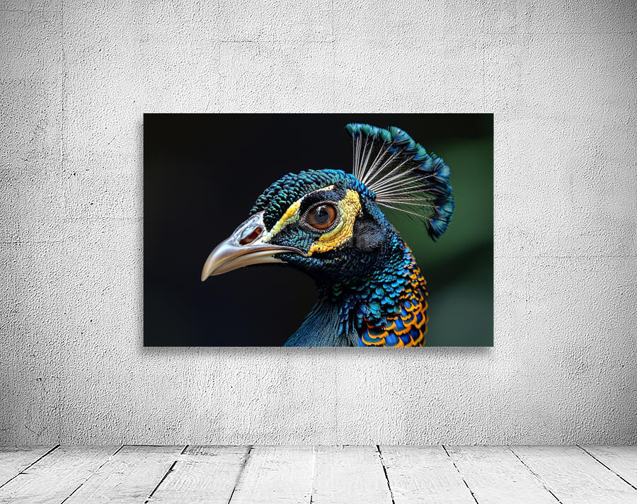 Bold Peacock Wall Preview