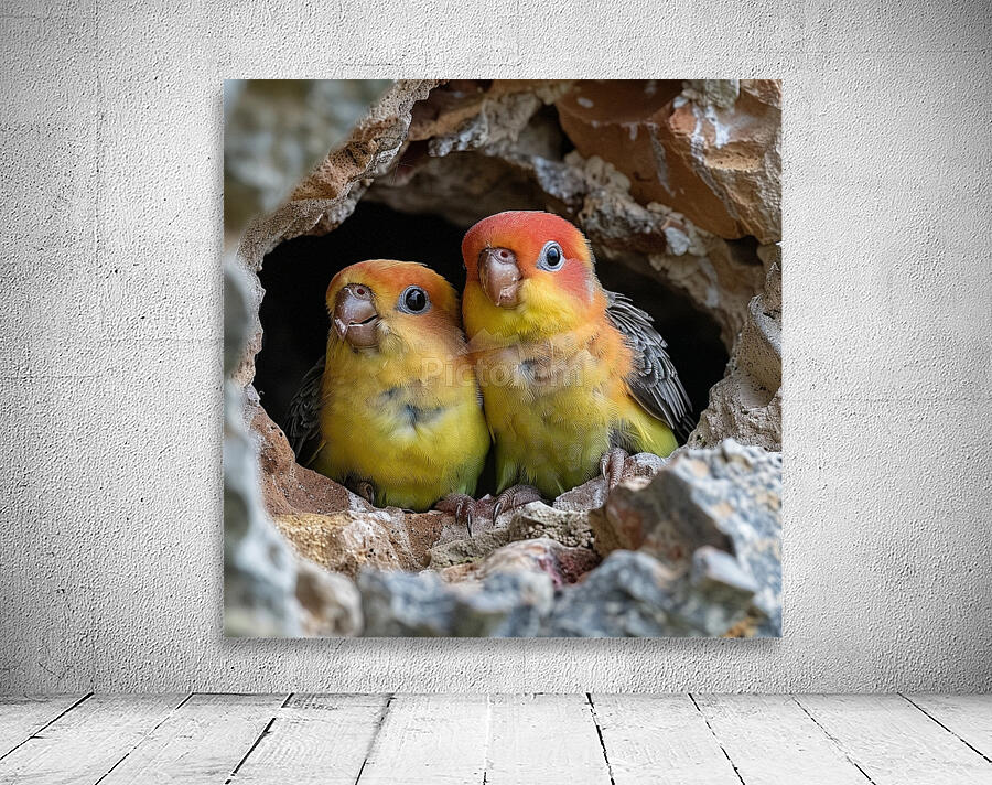 Devoted Lovebirds Wall Preview