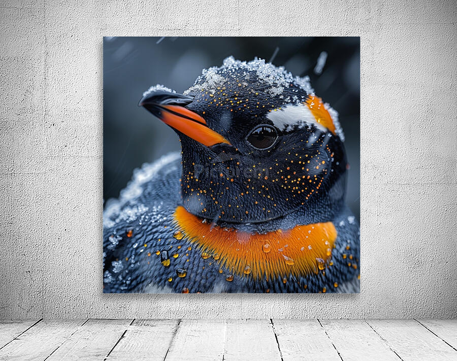 Snowy Penguin Wall Preview