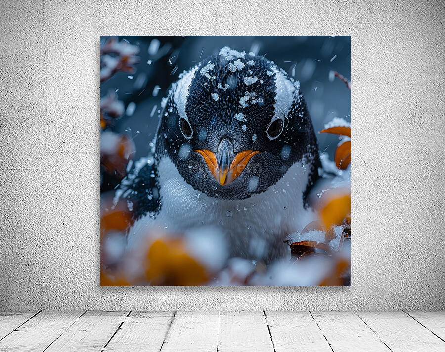 Icy Penguin Wall Preview
