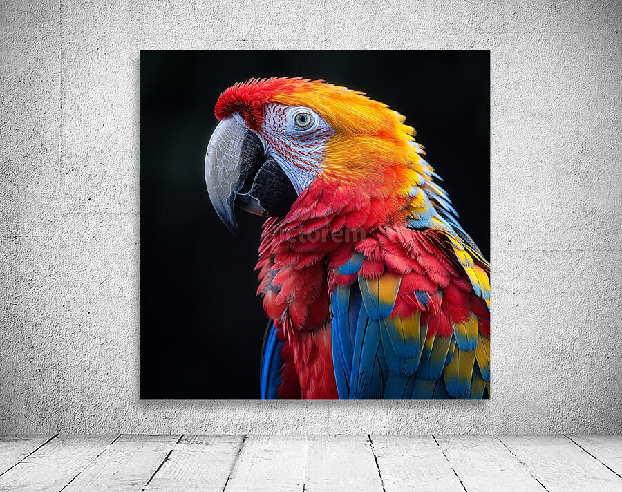 Graceful Macaw Wall Preview