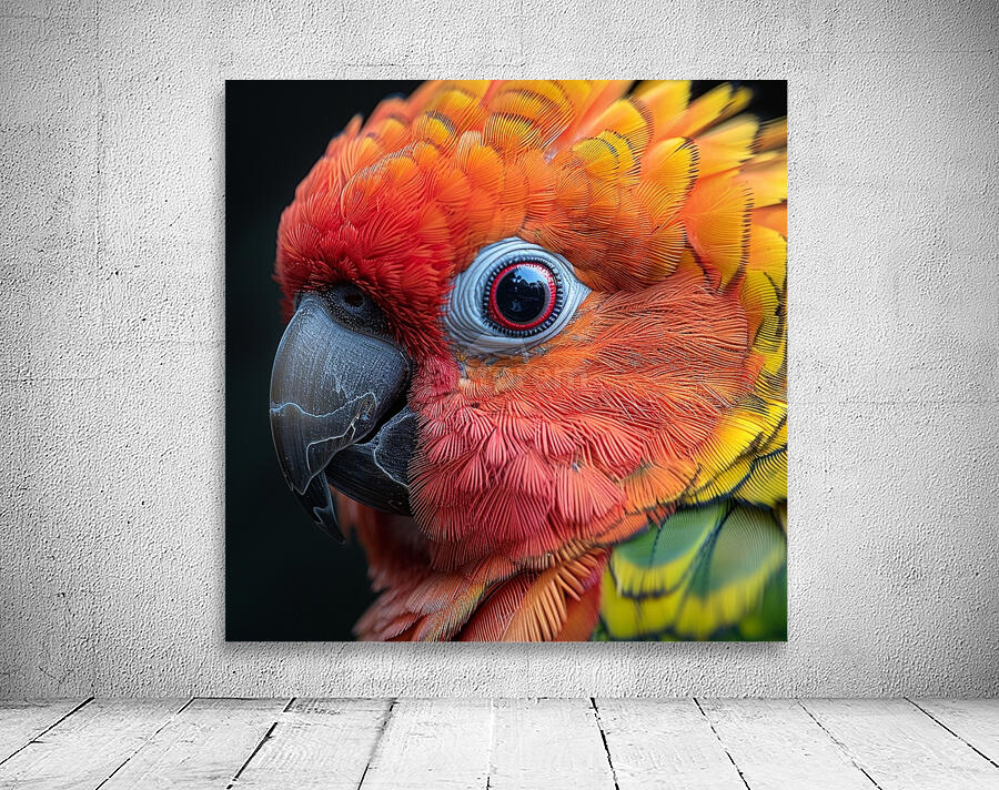 Adorable Sun Conure Parrot Wall Preview