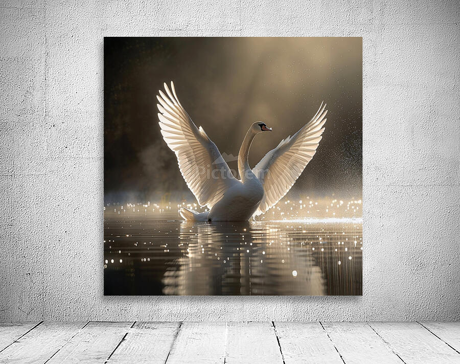 Radiant Swan Wall Preview