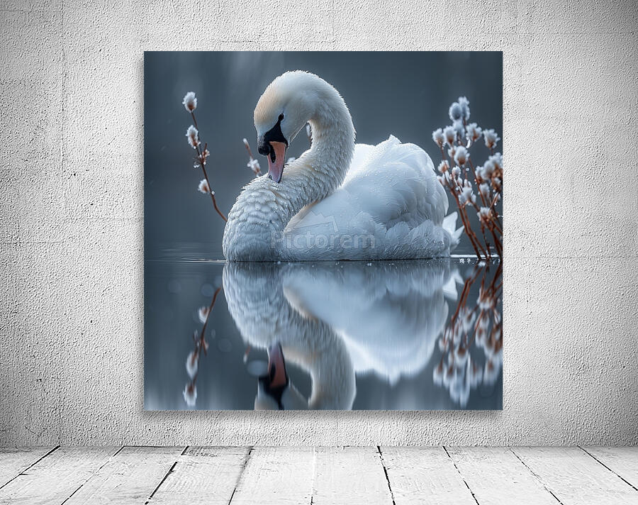 Sparkling Swan Wall Preview