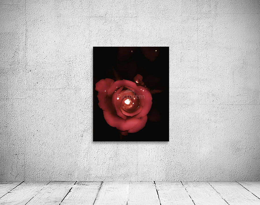 Red Sparkling Rose Wall Preview