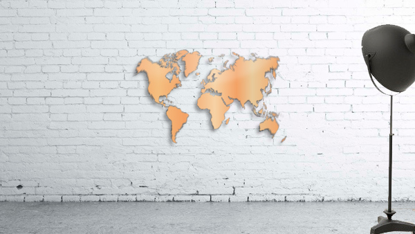 RED BIRCH WORLD MAP Wall Preview