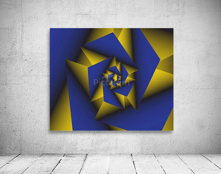 Blue Tech Spiral Wall Preview