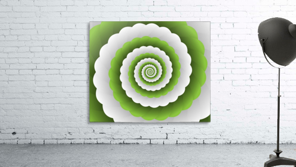 Green Modern Floral Interior Design Wall Preview