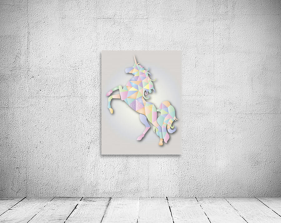 White Unicorn Wall Preview